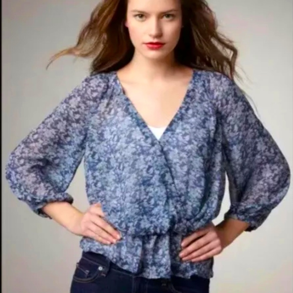 JOIE Louvre Silk Floral Top, Small